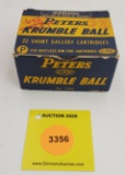 Peters 22 short one piece box, Krumble Ball, partial