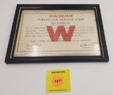 Winchester Volunteer Defense unit certificate