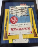 Winchester Can you Name Em cardboard advertisement