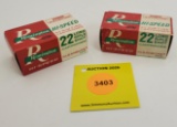 Lot of 2 Remington 22 longs one piece box, Hi-Speed Kleanbore, full