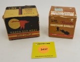 Lot of 2 Revelation 410G one piece box shotgun shells partial, Wards Red Heads 410G one piece box pa