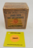 Remington 410G two piece box, loaded paper shot cartridges, partial
