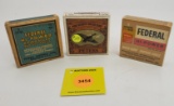 Lot of 3, 2 boxes of Federal 410G one piece boxes both full, Peters 410G one piece box full