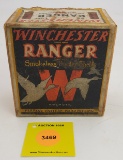 Winchester 12G two piece box, Ranger smokeless shells, partial