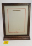 Wooden Winchester display with stand, stand is not original