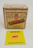 Remington 410G two piece box, loaded paper shells, empty