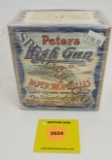 Peters 12G two piece box, High Gun papershots, empty