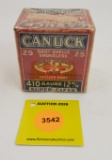 Canuck 410G two piece box, shot shells, empty