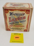 Winchester 12G two piece box, Leader papershot shells, empty