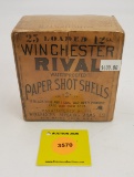 Winchester 12G two piece box, Rival Papershot shells, empty