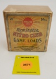 Remington 20G two piece box, Nitro Club Game loads, empty