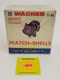 Wagner 12G one piece box, Match-Shells, empty