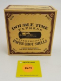 Double Time two piece box, papershot shells, empty