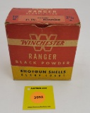 Winchester 10G one piece box, Ranger black powder, partial