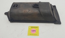 Mailbox: Unmarked mailbox w/ 353 on lid, and 361 on flap.
