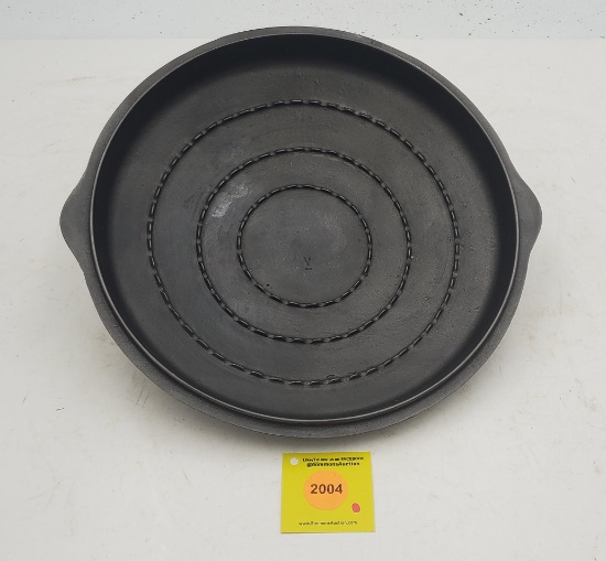 Lid: Unmarked, High Dome, w/ V on inside of lid, Drip ring style, Approx. 11''.