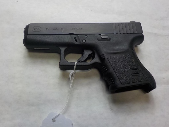 GLOCK 36 PISTOL 45 SN: RUN090 NO MAG, AVERAGE
