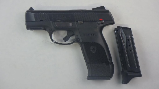 RUGER SR9C PISTOL 9MM SN: 334-35362 W/ 2 MAGS,