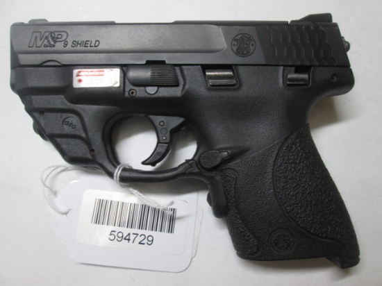 S&W M&P9 SHIELD PISTOL 9MM SN: HBB7960 NO MAG,
