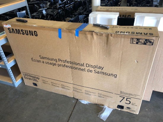 Samsung DM75E 75" flat screen TV