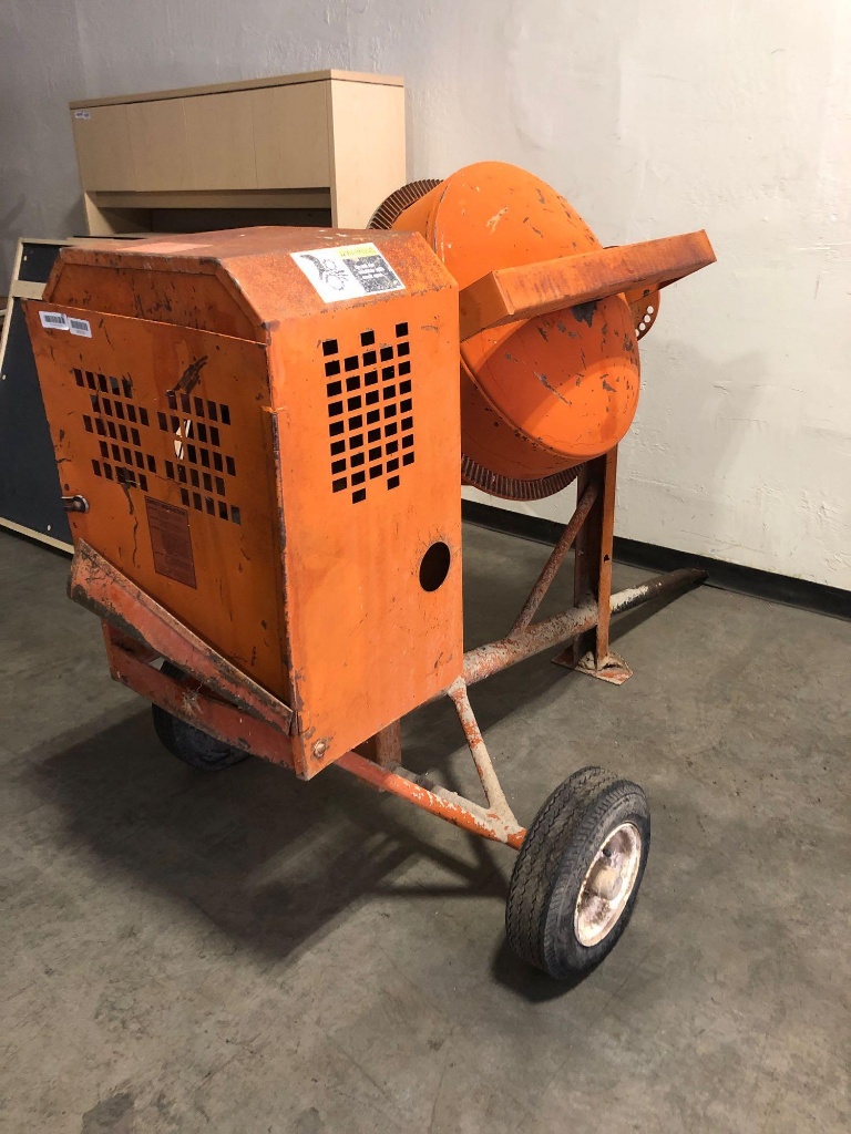 Portable Single Axle Electric Concrete Mixer