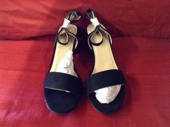 Approx. 20 Pcs. Black Suede Heels (Size 11)