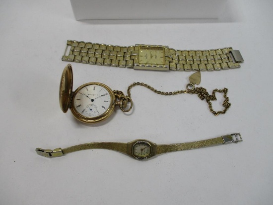 (3pc) Assorted Watches Including Pocketwatch