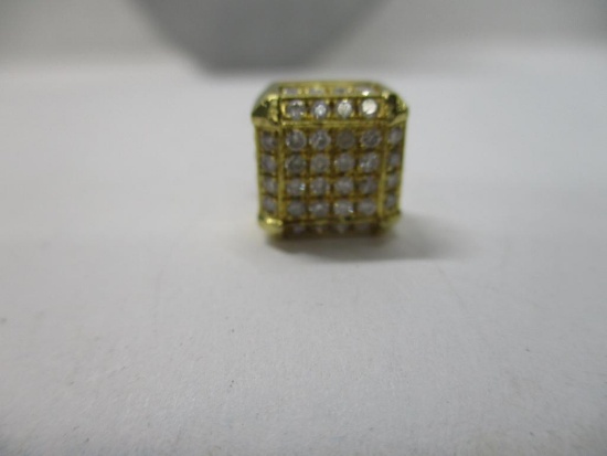 (1pc) 14k YG 1/2 Carat Diamond Earring
