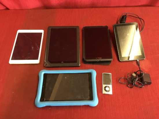 6PC Assorted Tablets, Apple IPod (No Power Cord)