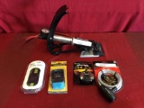 Assorted Items, Schwinn Air Pump, Luggage Straps, Locks