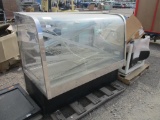 (P) Evans Curved Glass Display Case 1-8254