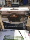 Hampton Bay 34 In. Outdoor Fire Pit Oil Rubbed Bronze Finish