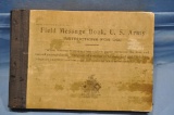 1917 US Army Field Message Paper Back Book
