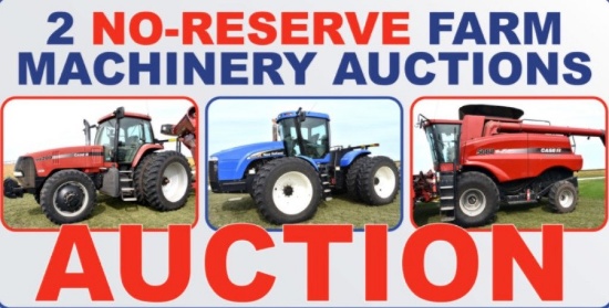 2 No Reserve Farm Machinery Auctions