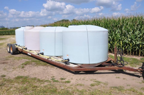 Donahue-style implement trailer w/tanks