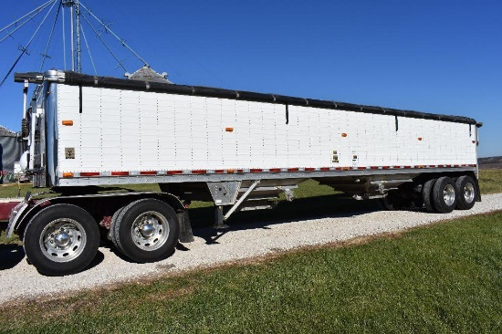 '14 Wilson DWH-500 41' aluminum hopper bottom grain trailer