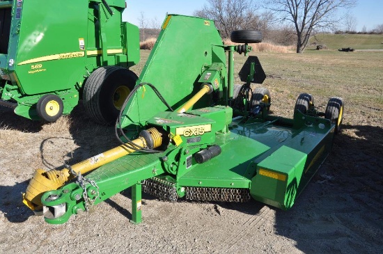 '08 JD CX15 10' road ditch mower w/ counter balance