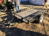 Retco 5'x 8' flatbed tilt-deck trailer