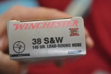 WINCHESTER .38 S&W AMMO