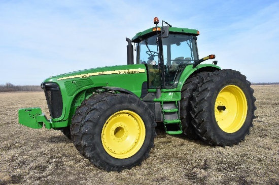 '04 JD 8520 MFWD tractor