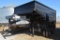 Shop built dual tandem axle gooseneck dump trailer