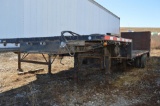 Shop built 25' dual tandem axle drop deck trailer