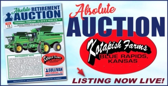 Kotapish No Reserve Farm Retirement Auction