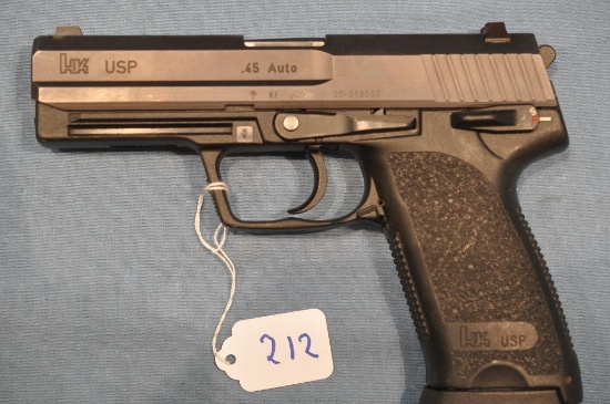 HK USP .45 auto semi auto pistol