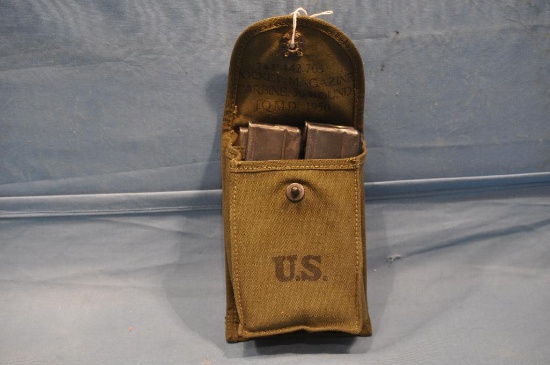 (4) M1 carbine magazines w/ holster