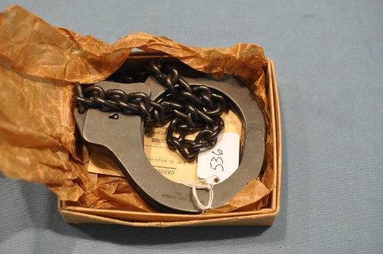 Harvard Lock Company handcuffs w/ key