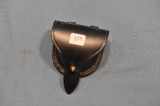 Ball and cap leather pouch