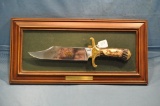 Sportsmans 10 pt buck bowie knife by Rick Fields