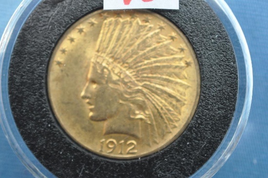 1912 Indian Head $10 Gold Coin