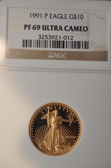 NGC Graded 1991-P Gold Eagle